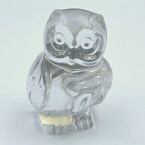 Vintage Princess House – 24% Lead Crystal Owl Figurine – 3” Tall